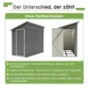 4'x8' Metall-Gartenschuppen, Anbau-Schuppen mit Voir les images du produit 9