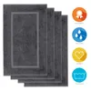 Lavea® 4er Set Badematte 50x80 cm, Badezimmerteppich 100% Produktbild-Vorschau 2