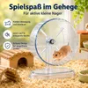 Hamsterrad leise 21cm transparent Kugellager geräuscharm Produktbild-Vorschau 4