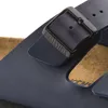 Birkenstock Arizona Damen-Pantoletten in Blau – schmale Produktbild-Vorschau 2