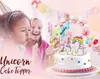 Dekorácia torty jednorožec dúha narodeninová torta dievča Náhľad obrázku produktu 5
