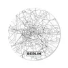 MuchoWow® Mauspad Mousepad Berlin - Karte - Stadtplan 40x40 Produktbild-Vorschau 1