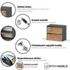STIV Nábytek | Botník 2dílný s výklopy | Šedý Mat / Dub Náhled obrázku produktu 3