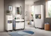 Mobiletto specchio da bagno Riff Ø70cm 1 anta bianco. Anteprima dell’immagine prodotto 4