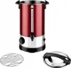 A red and silver beverage dispenser with accessories. Náhled obrázku produktu
