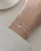 Armband Damen silberfarben mit Herz – filigraner Produktbild-Vorschau 5
