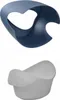 Two baby potty chairs, one blue and one white, are shown against a white background. Produktbild-Vorschau