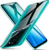 Two transparent phone cases are crossed over each other on a white background. Produktbild-Vorschau