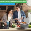YourCasa® Biomülleimer Küche für Biomüll aus Edelstahl Produktbild-Vorschau 2
