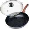 A frying pan with a glass lid, shown from a slightly elevated angle against a white background. Produktbild-Vorschau