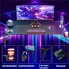 Homdox 160 x 70 cm  Table gaming avec éclairage LED, Voir les images du produit 2