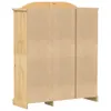 The back view of a wooden wardrobe. Produktbild-Vorschau