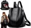 A collage of images showing a black backpack from different angles, including one with a person wearing it. Náhľad obrázku produktu