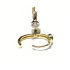 Creolen Gold 333/- Gelbgold Zirkonia poliert bicolor Produktbild-Vorschau 4