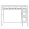 MODFU Hochbett 90 x 200 cm mit Rausfallschutz, Etagenbett Produktbild-Vorschau 4