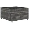 11-tlg. Garten-Sofagarnitur mit Kissen Grau Poly Rattan Produktbild-Vorschau 5