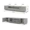 Mobile TV basso Aura 200 cm Base universale sospesa o in Anteprima dell’immagine prodotto 7