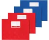 Heftumschläge A5 quer Kunststoff 2x blau + 2x rot, gedeckt Produktbild-Vorschau 3