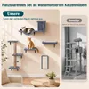 KOMFOTTEU 5 in 1 Katzen Kletterwand, Katzenwandmöbel Set Produktbild-Vorschau 5