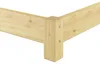 Flaches Futon-Doppelbett Bodenbett  Niedrigbett 140x200 Produktbild-Vorschau 5