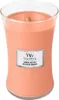 A close-up studio shot of a WoodWick Manuka Nectar candle. Podgląd zdjęcia produktu