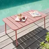 Gartencouchtisch aus Stahl Rosa - Oviala Palavas Produktbild-Vorschau 2