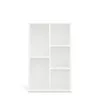 KOMTO Bücherregal Weiß - Bücherschrank Regal Schmal mit 5 Produktbild-Vorschau 4