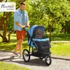 PawHut hondenbuggy met reflectoren, inklapbare kattenbuggy Productafbeelding-voorbeeld 2
