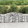 vidaXL Gabionen mit Hochbogen 15 Stk. 400x50x80/100cm Produktbild-Vorschau 2