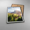 Gerahmtes Poster - Schwarzer Rahmen - Berge Wiese Blumen - Produktbild-Vorschau 3