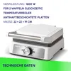 Ferro per cialde in argento forte 2 cialde MPM MGO-41 1600W Anteprima dell’immagine prodotto 8
