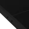 Tavolo da Giardino 130x130x72 cm Nero in Acciaio e Vetro Anteprima dell’immagine prodotto 6