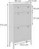Szafka na buty Vicco Aron Biały 60 x 115 cm, Model 54257 Podgląd zdjęcia produktu 2