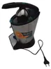 A stainless steel electric citrus juicer with a black lid and base, shown on a white background. Podgląd zdjęcia produktu