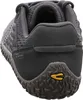 The back view of a grey and black athletic shoe. Produktbild-Vorschau