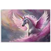 Leinwandbild Rosa Einhorn 120x80 Feeby Rosa bild für die Produktbild-Vorschau 3
