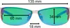 Herren Sonnenbrille 80er Fahrradbrille Sport Brille Retro Produktbild-Vorschau 5