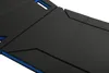 A close-up, angled view of a folded mechanic's mat. Voir les images du produit