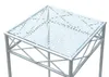 DanDiBo Tabouret pour fleurs Blanc Métal Angulaire 70 cm Voir les images du produit 4
