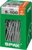 Set 100 viti SPAX Torx in acciaio a testa svasata, Diam.5 Anteprima dell’immagine prodotto 4