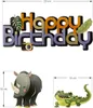 Oblique Unique Happy Birthday Torten Topper / Konfetti Set Produktbild-Vorschau 2