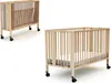 AT4 - Lit bébé pliant professionnel 60x120 cm FLOW Hêtre Voir les images du produit 1