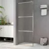 A modern bathroom scene featuring a walk-in shower with a glass panel, a vanity cabinet, and a towel rack. Produktbild-Vorschau