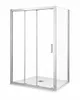Cabine de douche 140 cm + paroi fixe 70 cm - Portière Voir les images du produit 1