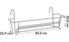 elho green basics Balkonkasten rack 40cm - anthrazit Produktbild-Vorschau 5