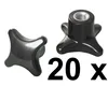 20 Stück Kreuzgriffmutter - M6 - DIN 6335 - Ø32mm - Produktbild-Vorschau 2