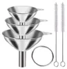 Edelstahl Trichter Set, 3 Stück Edelstahl Kleine Trichter, Produktbild-Vorschau 1