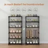 WOLTU Schuhregal schmal 6 Ebenen, Metall, für 12 Paar Produktbild-Vorschau 5