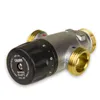 A close-up studio shot of a Caleffi thermostatic mixing valve. Podgląd zdjęcia produktu