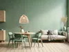 Lampada a sospensione, una luce, paralume in rattan Anteprima dell’immagine prodotto 12